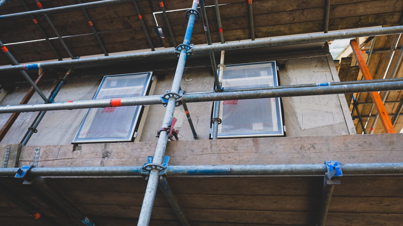 mur en travaux